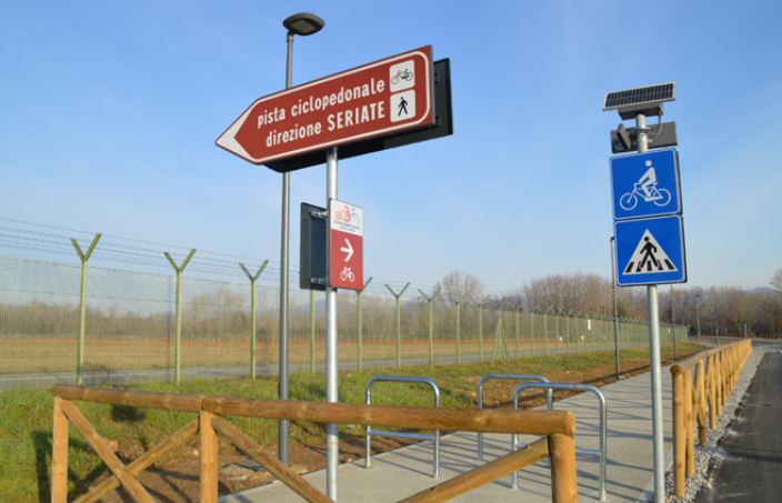 aeroporto bergamo bicicletta