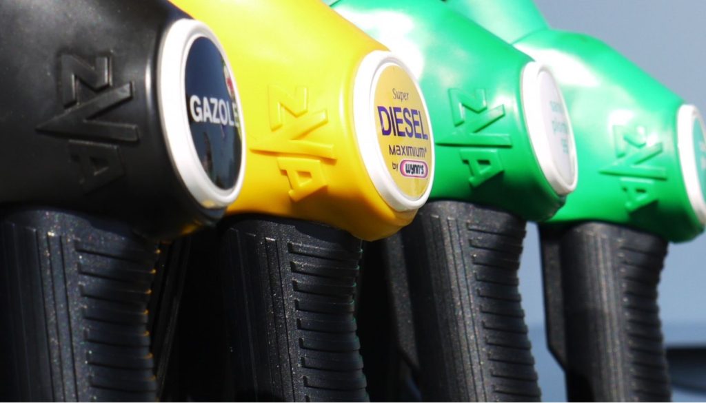 diesel pompa di benzina distributore