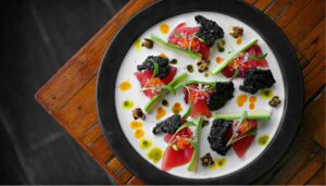 piatto gourmet cibo chef